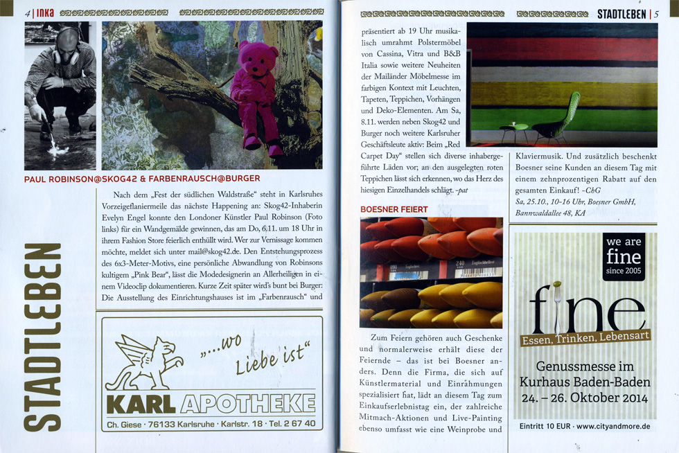 Paul Robinson featured in Regio Inka Paul Robinson featured in Regio Inka