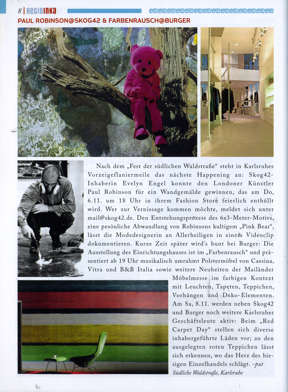 Paul Robinson featured in Regio Inka Paul Robinson featured in Regio Inka