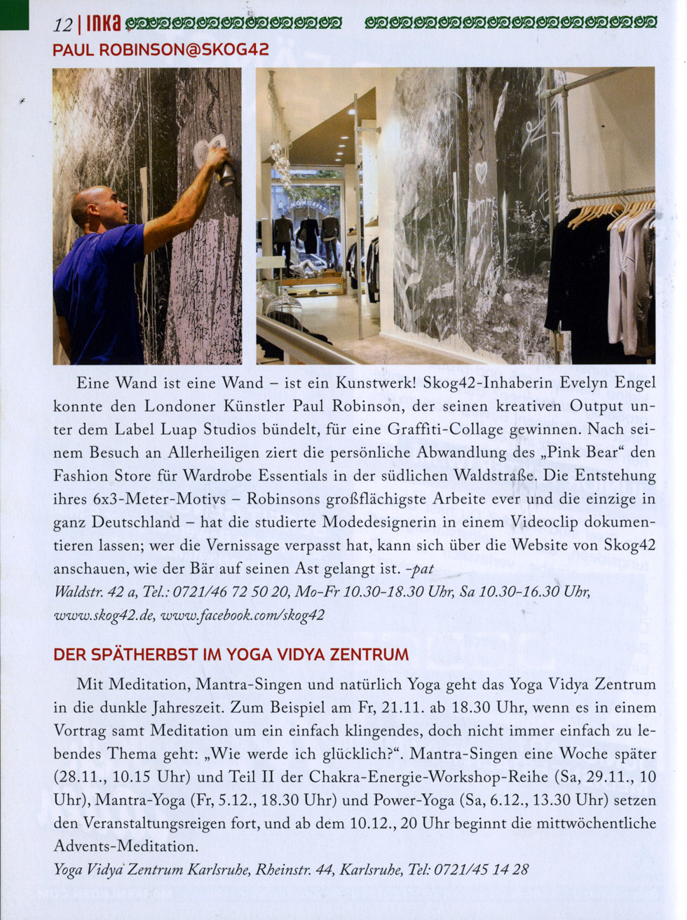 Paul Robinson featured in Regio Inka Paul Robinson featured in Regio Inka