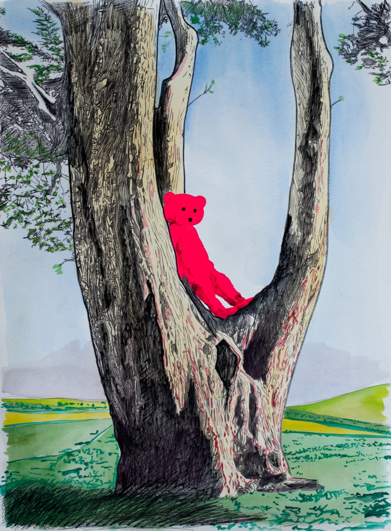 untitled watercolour study, Watercolour, 2020, from the I Used To Be A Polar Bear series