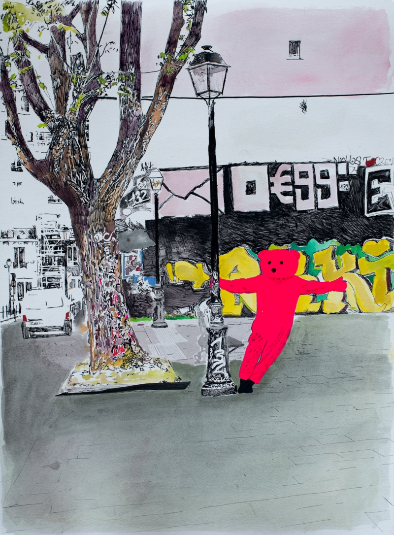 untitled watercolour study, Watercolour, 2020, from the Coming To Town series