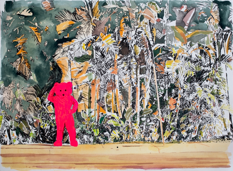untitled watercolour study, Watercolour, 2020, from the Coming To Town series