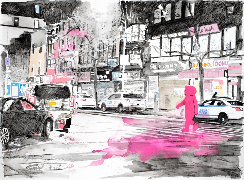 untitled watercolour study, Watercolour, 2020, from the Coming To Town series