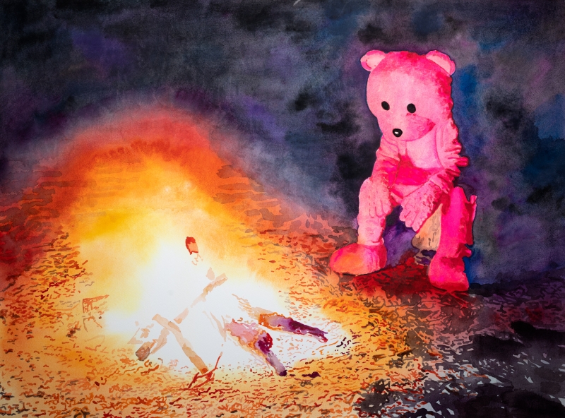 untitled watercolour study, Watercolour, 2021, from the The Unconscious Therapy series