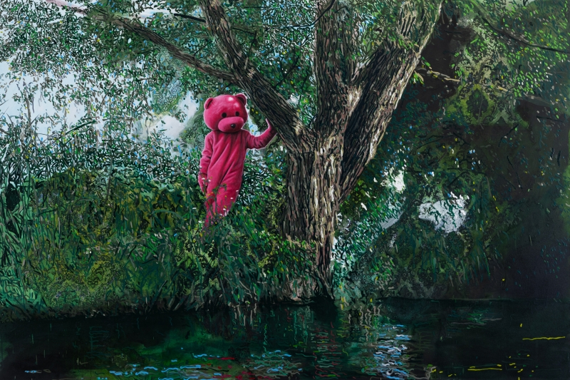 Rooted in the Flow, Painting, 2025, from the I Used To Be A Polar Bear series
