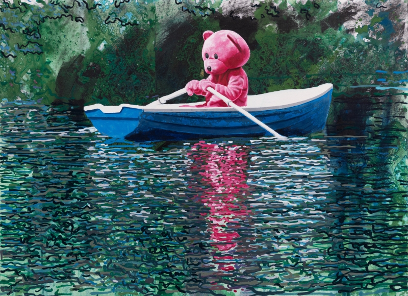 Oar to Oar with Silence, Painting, 2025, from the Feels Like Home series