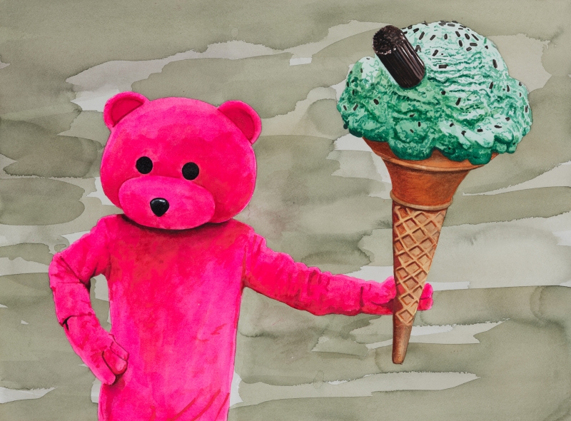 Mint Choc Chip, Watercolour, 2025, from the Feels Like Home series