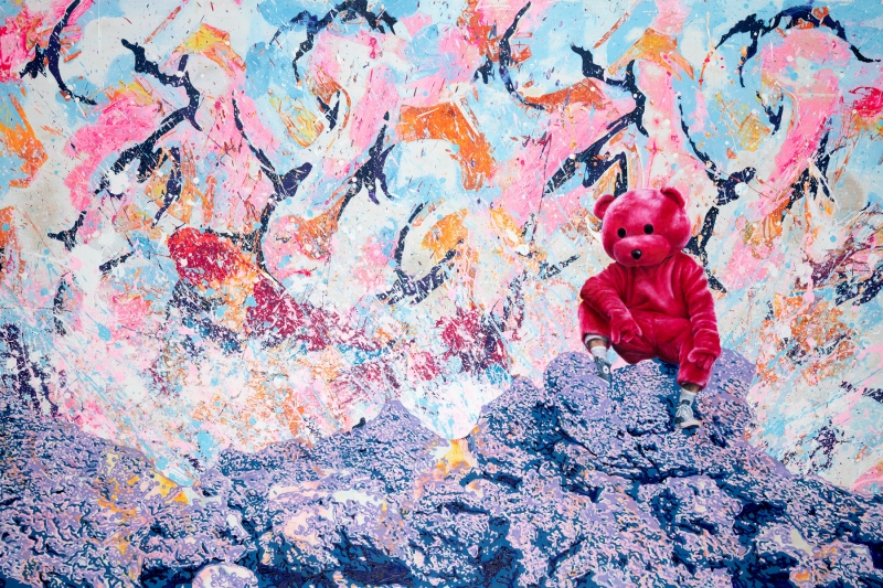 Soothing Explosion, Painting, 2022, from the I Used To Be A Polar Bear series