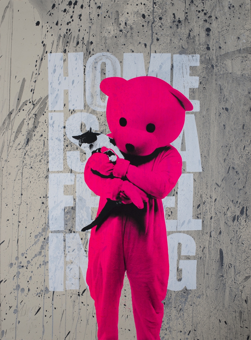 Home Is A Feeling - Platinum Edition of 10, Print, 2017, from the The Pink Bear series