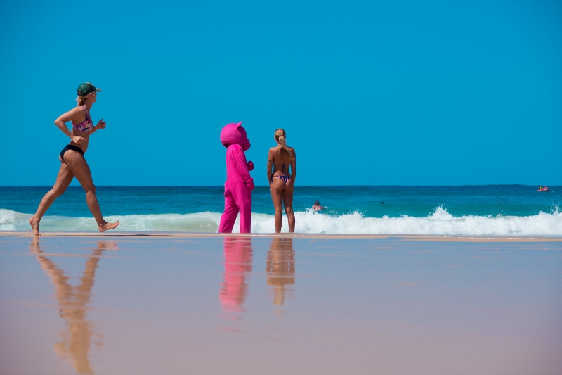 Beach Bum, Photography, 2018, from the Coming To Town series