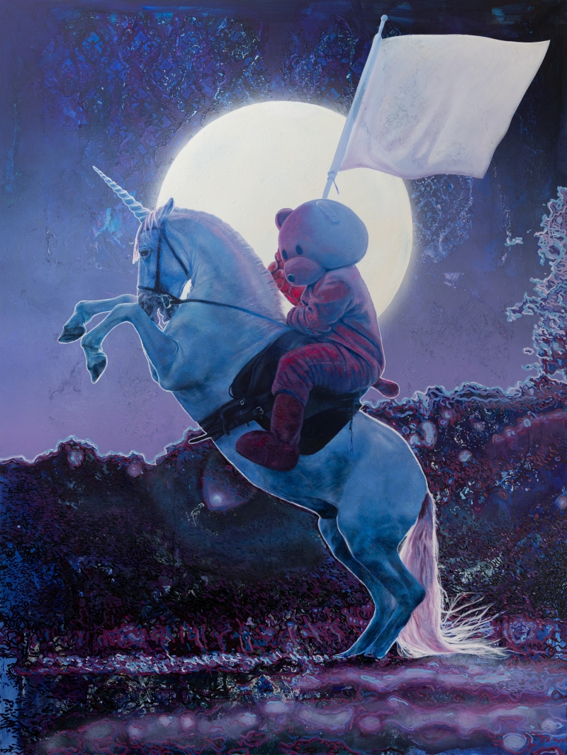 Do Not Go Gentle Into That Good Night, Good Knight, Painting, 2024, from the My Little Pony series