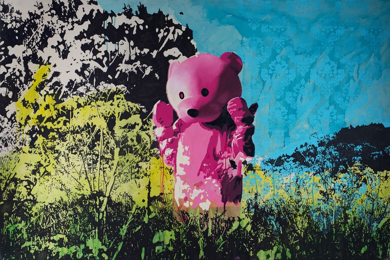 Floral Fireworks, Painting, 2010, from the The Heroes Journey series