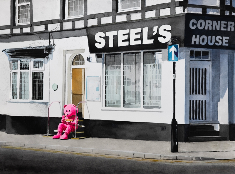 Jumbo Fish and Chips, Watercolour, 2025, from the Feels Like Home series