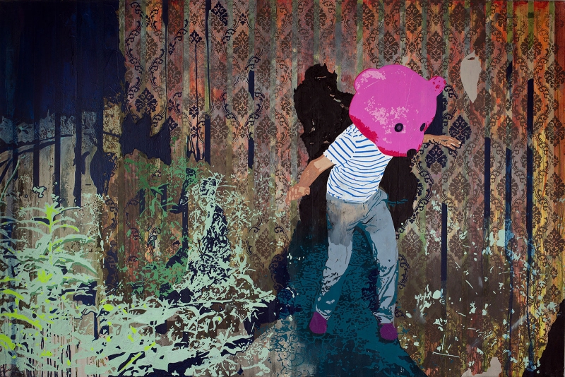Kiss Chase, Painting, 2010, from the The Heroes Journey series