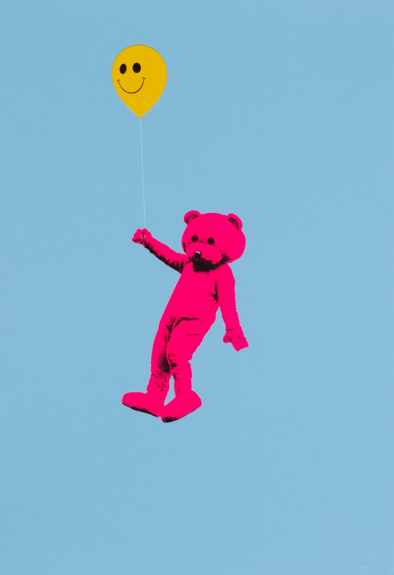 One Way Trip - Edition of 40 - Blue, Print, 2021, from the The Pink Bear series