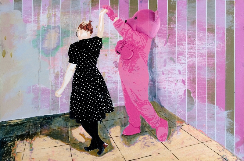 Stripy Polka Dots, Painting, 2010, from the The Heroes Journey series