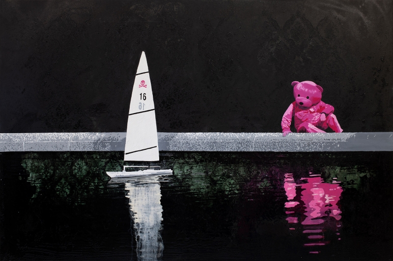 Surface Deep, Painting, 2017, from the Coming To Town series