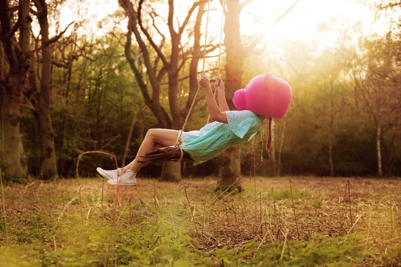 Swinging Bear - Martina Velika, Photography, 2014, from the The Heroes Journey series