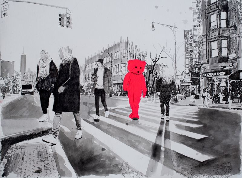 untitled watercolour study, Watercolour, 2020, from the Coming To Town series