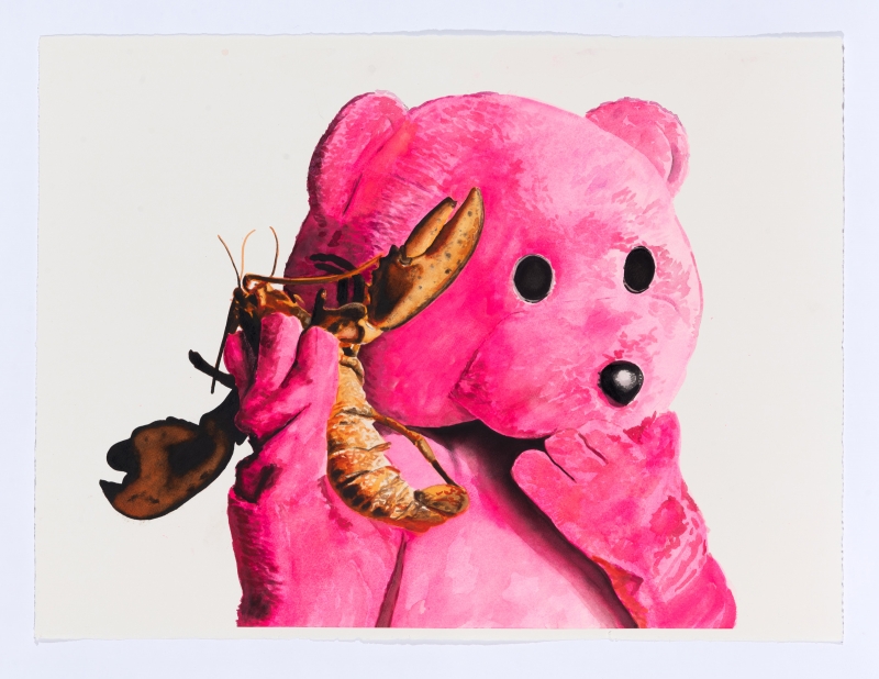Call Me, Its Very Serious, Watercolour, 2025, from the Coming To Town series