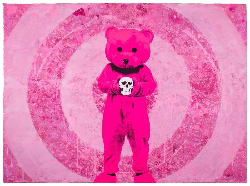 Love Life - Unique Series of 40, Print, 2021, from the The Pink Bear series