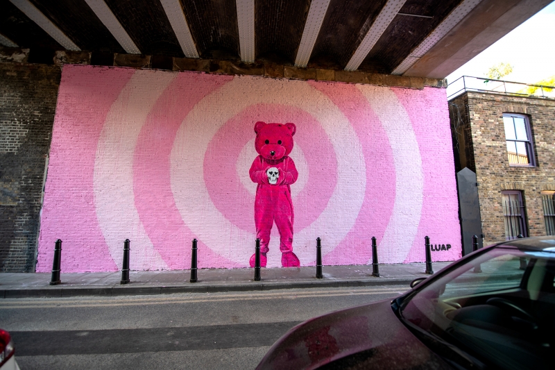 Love Life, Intervention, 2020, from the The Pink Bear series