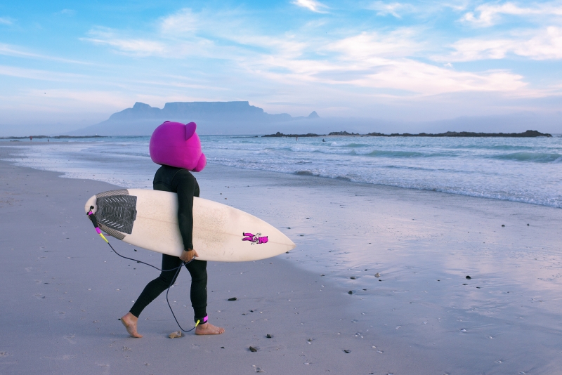 Surfer Bear, Photography, 2017, from the I Used To Be A Polar Bear series