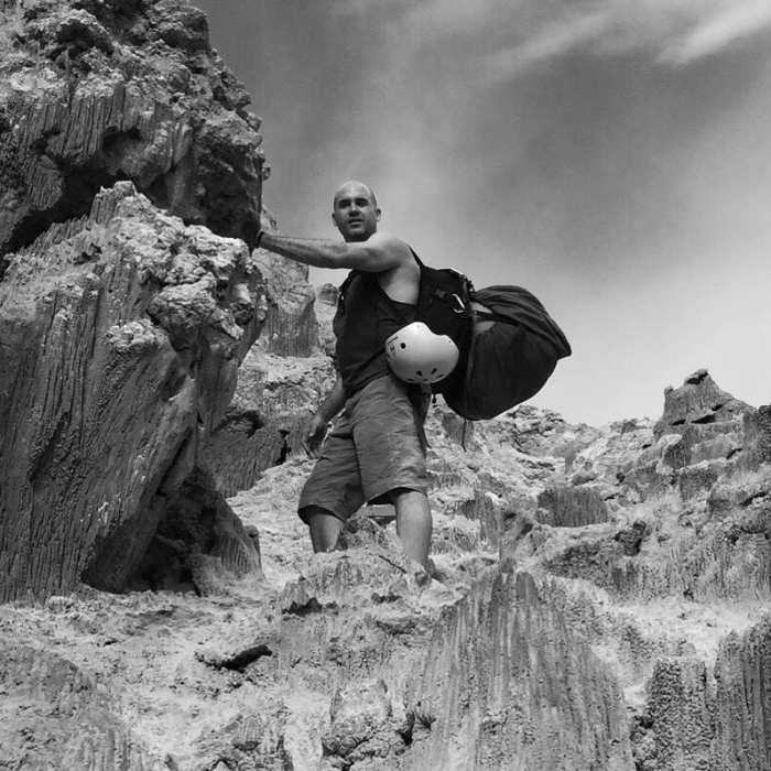 Climbing mountains in Chile with the Pink Bear