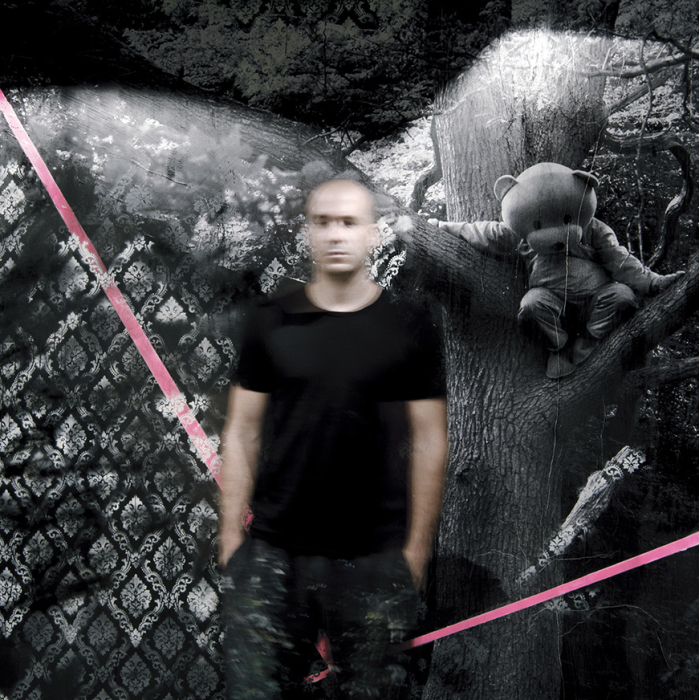 My finished Pink Bear mural at DSTRKT